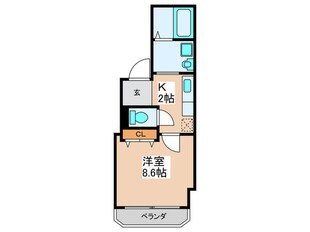 シャレ－天王寺の物件間取画像